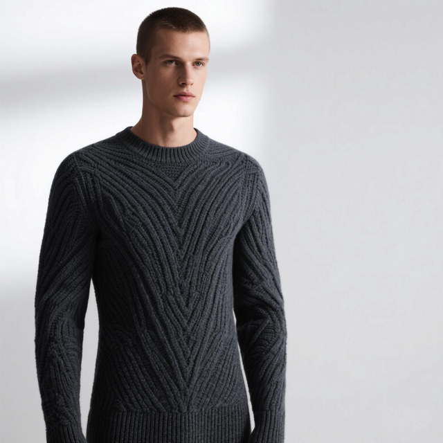Fashion Sweater For Computerized Flat Knitting Machine