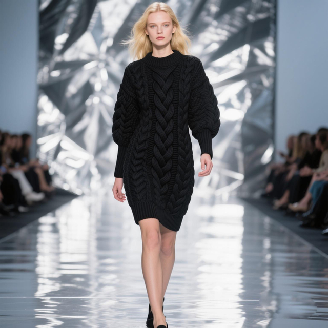 Women's sweater For Computerized Flat Knitting Machine