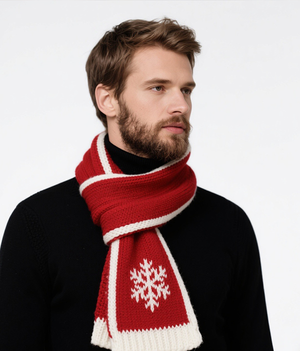 Changhua Scarf Knitting Machine to Man Christmas Scarf