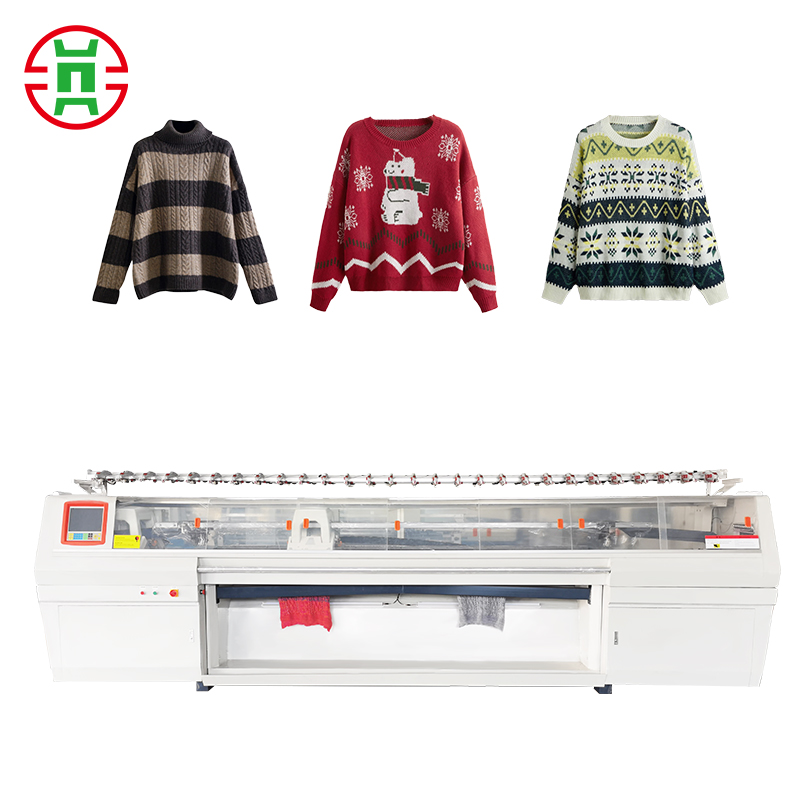 100 Inch 3+3 System Computerized Blanket Flat Knitting Machine