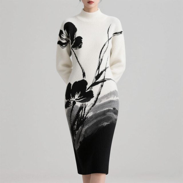 Sweater For Whole Garment Flat Knitting Machine