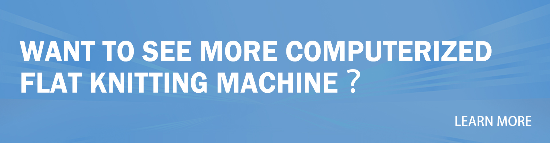 do you Computerized Flat Knitting Machine