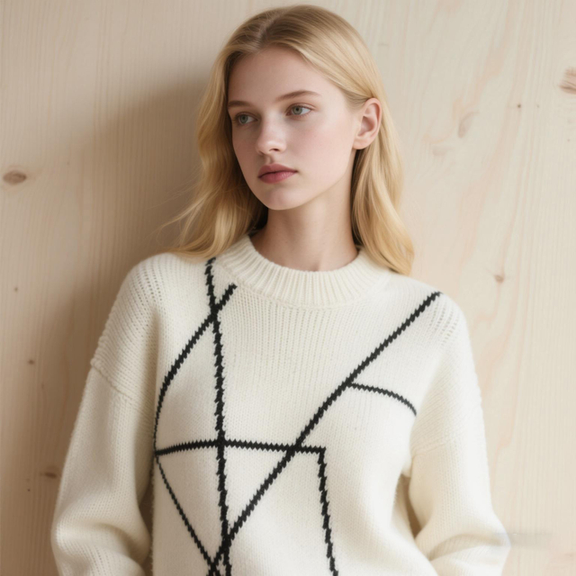 Wool Sweaters For Whole Garment Flat Knitting Machine